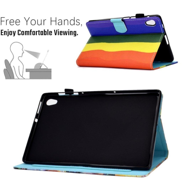 Lenovo Tab M10 HD Gen 2 beautiful pattern printing leather case multifärg