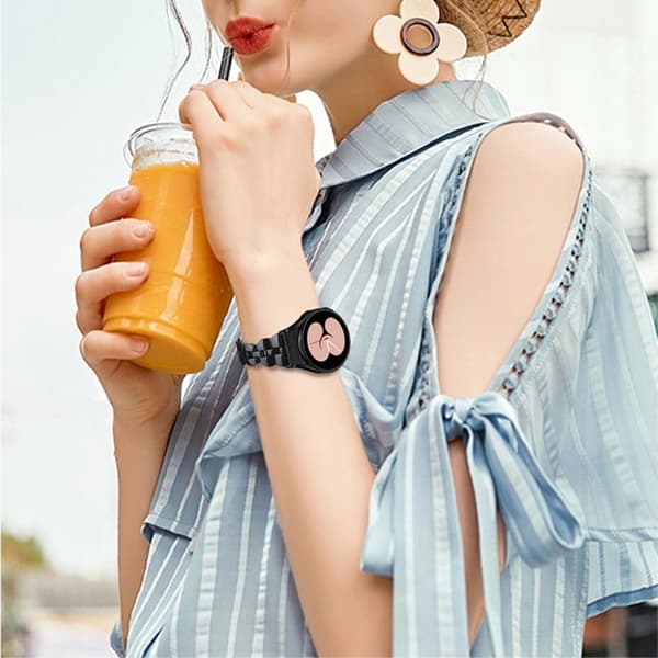 Samsung Galaxy Watch 5 / 4 urrem i resin-stil - Sort Black