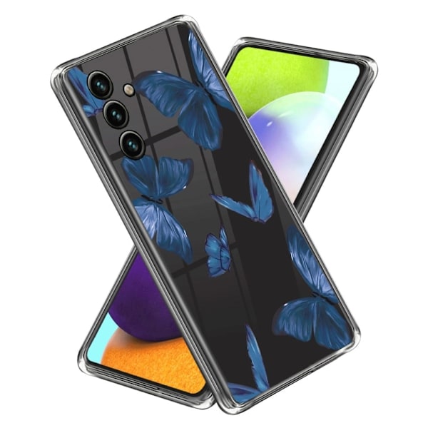 Deco Samsung Galaxy A34 5G skal - Blå Fjärilar Blå
