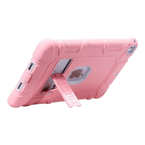iPad (2018) armor defender silikone etui - Grå / Pink Multicolor