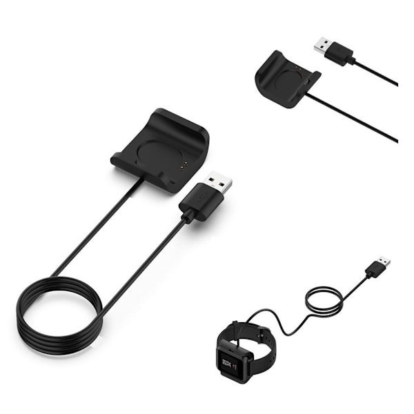 1M Amazfit USB dokkingstasjon Black