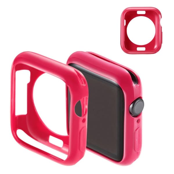 Apple Watch Series 5 44mm simple silikone etui - Rose Pink