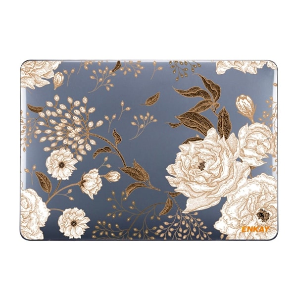 HAT PRINCE MacBook Pro 16 M1 Max / M1 Pro (A2485, 2021) skydd i vintage blomstil - Guldpion Guld