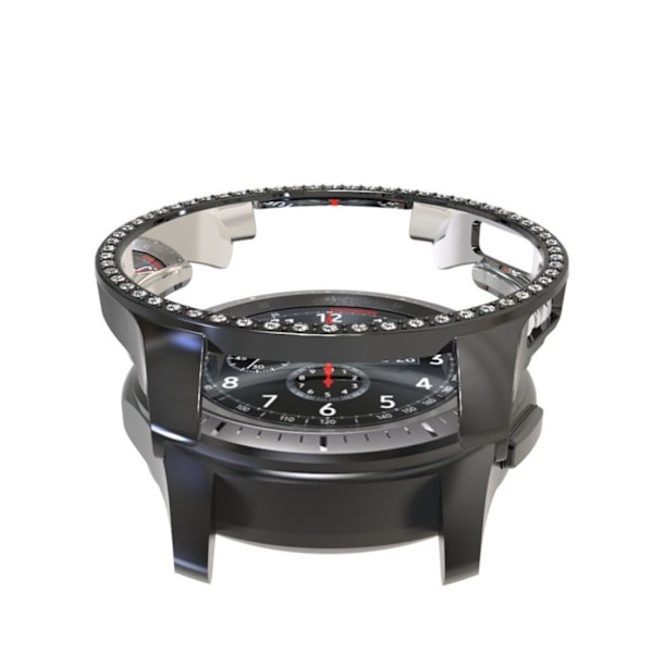 Samsung Galaxy Watch (46mm) Rhinsten dekorations Ramme - Sort Black