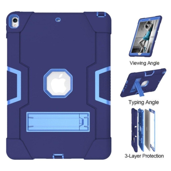 iPad Air (2019) shockproof hybrid case - Dark Blue / Baby Blue Blå
