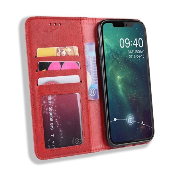 Bofink Vintage iPhone 11 Pro Max kotelot - Punainen Red