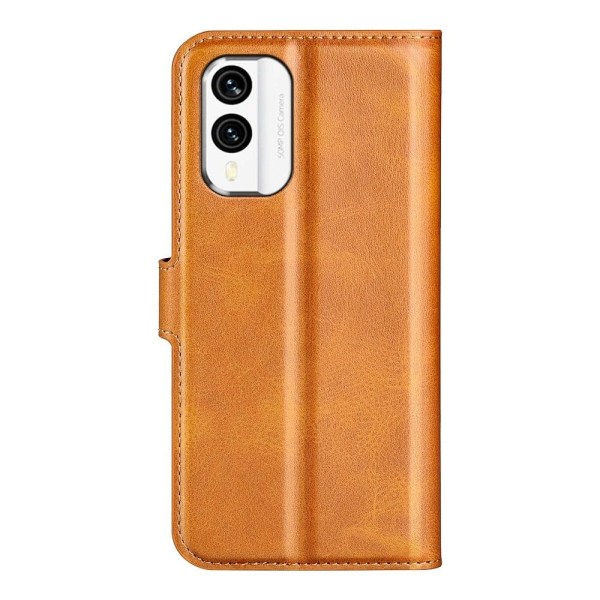 Lompakko Nahkakotelo For Nokia X30 - Keltainen Yellow