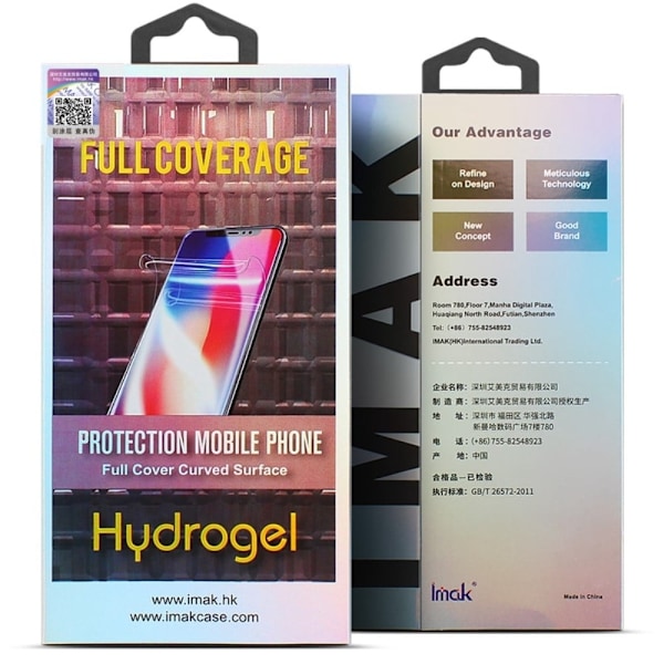 2Pcs IMAK Apple Watch SE 2022 (40mm) hydrogel film III screen protector Transparent