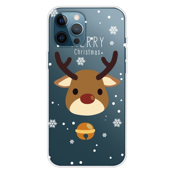 Deco iPhone 14 Pro Max cover - Rensdyr Med Klokke Brown