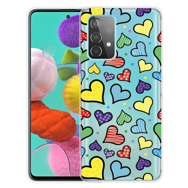 Deco Samsung Galaxy A23 kotelot - Sydämet Multicolor
