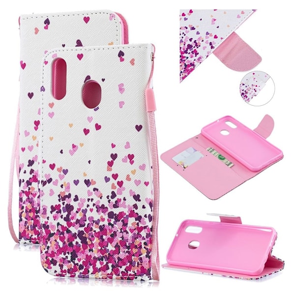Wonderland Samsung Galaxy M20 fodral -Rosa Rosa