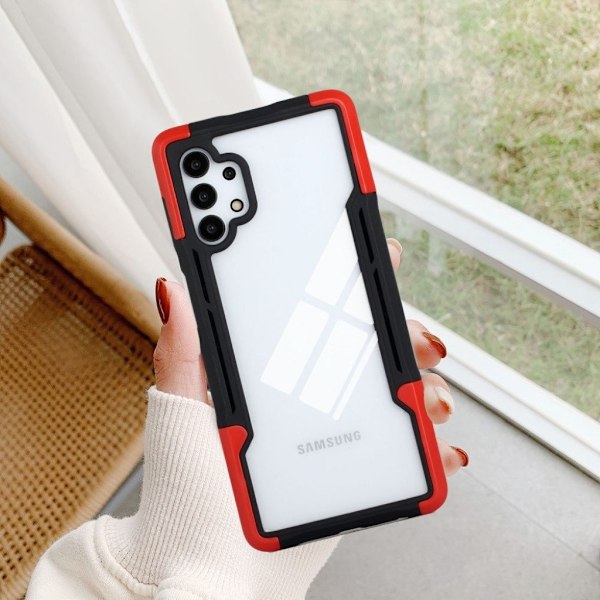 Shockproof Protection Cover til Samsung Galaxy A32 5g - Sort / Rød Red