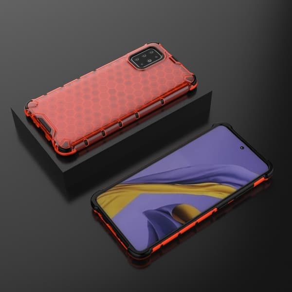 Bofink Honeycomb Samsung Galaxy A51 kotelot - Punainen Red