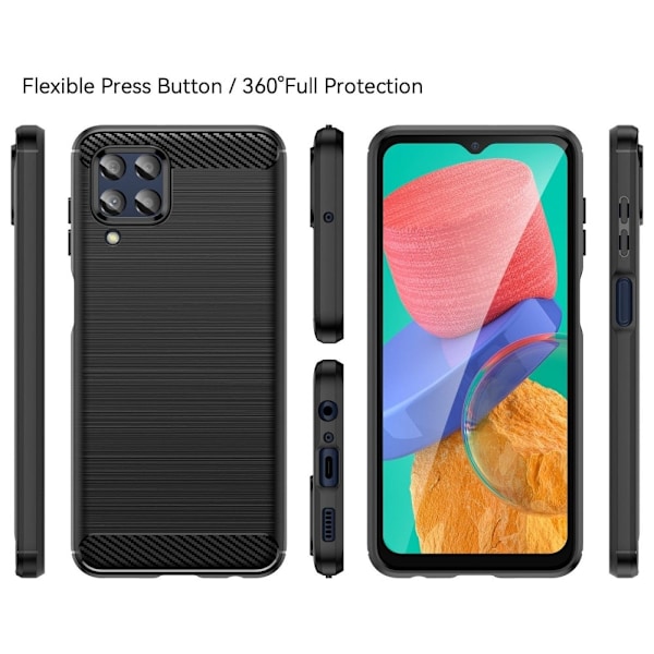 Carbon Flex Samsung Galaxy M33 5G cover - Sort Black