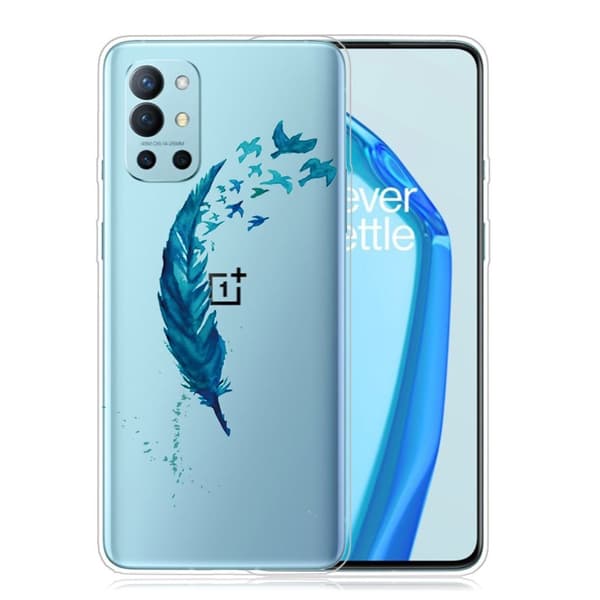 Deco OnePlus 9R Etui - Fjør Blue
