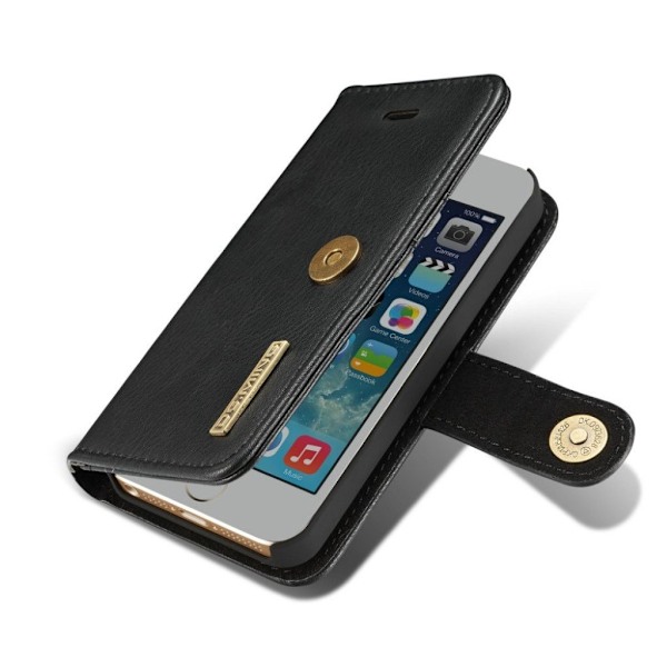 DG.Ming 2-i-1 iPhone SE / 5 / 5S fodral - Svart Svart