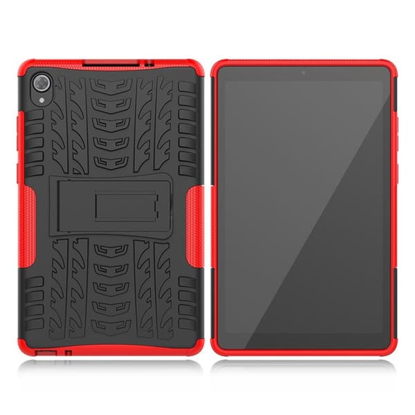 Lenovo Tab M8 TPU-hybridfodral i däckstil - Röd Röd