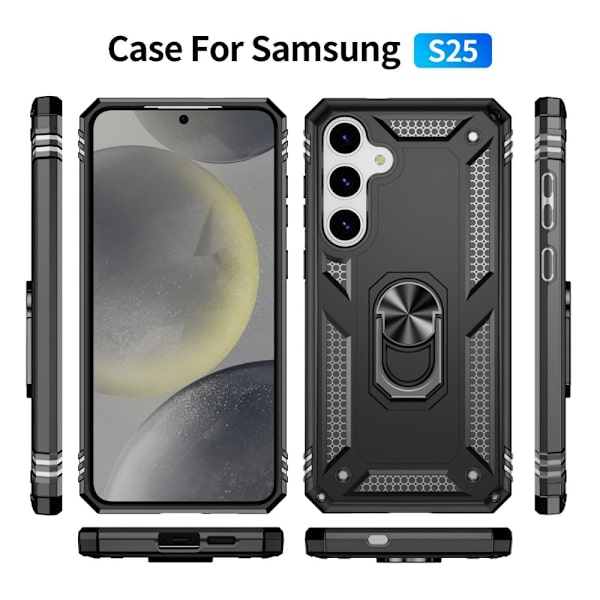 Bofink Combat Samsung Galaxy S25 deksel - Svart Black
