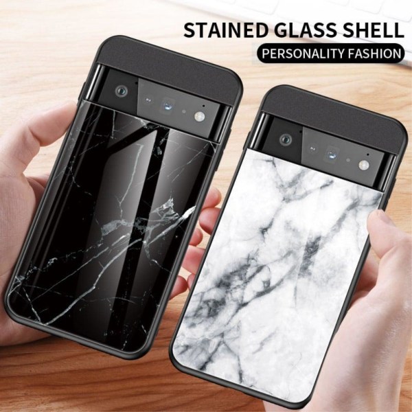 Fantasy Marble Google Pixel 7 Pro cover - Sort Marmor Black