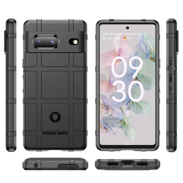 Rugged Shield Etui Google Pixel 7 - Svart Black
