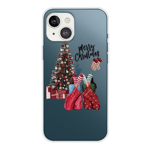 Juleveske til iPhone 14 - Julepyjamas Red