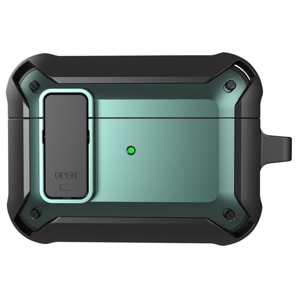 AirPods Pro snap-on cover design TPU-etui - Grøn / Sort Green