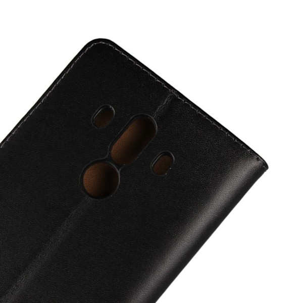 Huawei Mate 10 Pro Etui i ægte læder - Sort Black