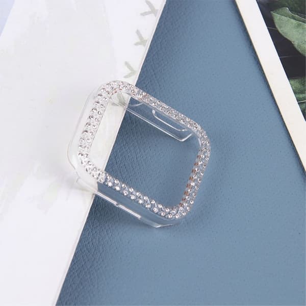 Apple Watch (41mm) strassikoristeinen suojakuori - Läpinäkyvä Transparent