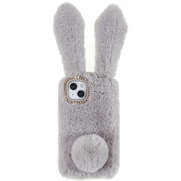 Bunny iPhone 14 Plus Suojakuori - Vaalean Harmaa Silver grey