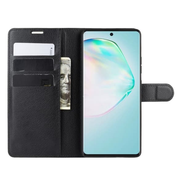Classic Samsung Galaxy S10 Lite flip etui - Svart Black