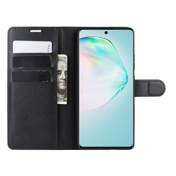 Classic Samsung Galaxy S10 Lite flip kuoret - Musta Black
