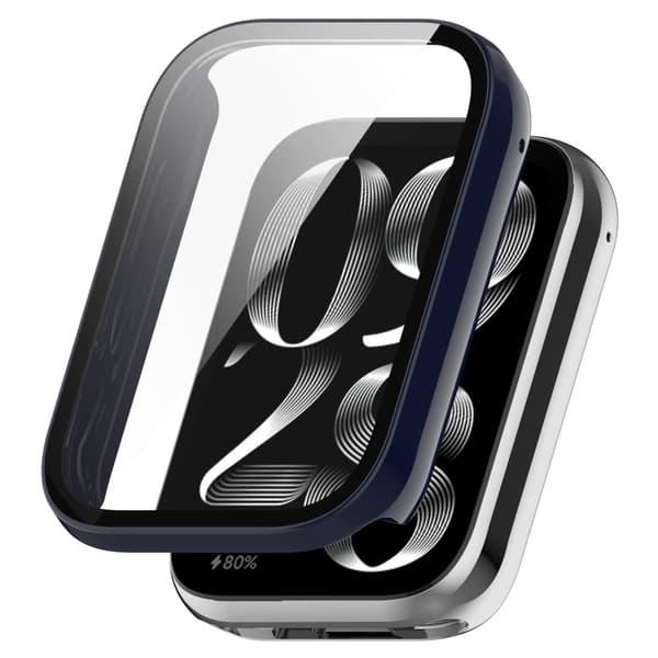 Xiaomi Smart Band 8 Pro -suojus karkaistulla lasilla - Muste Sininen Blue