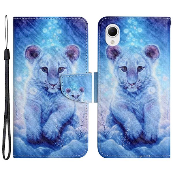 Wonderland Samsung Galaxy A23e Flippetui - Leopard Blue