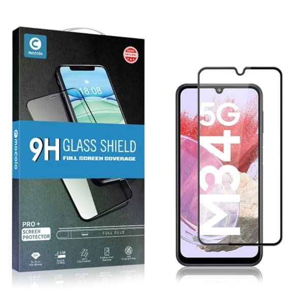 MOCOLO HD Samsung Galaxy M34 skärmskydd i härdat glas Transparent