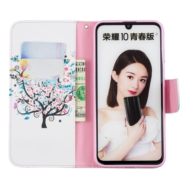 Wonderland Huawei P Smart 2019 flip-etui - Blomstret Tre Multicolor
