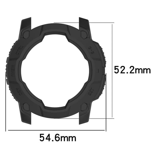 Garmin Instinct 3 50mm / Solar 50mm Pansarfodral Stötsäkert flexibelt robust skyddsfodral - Grå Silvergrå