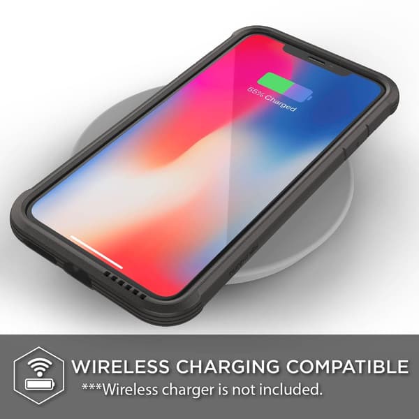X-Doria iPhone Xs Max Forsvars Lux - Mørk Gliter Black
