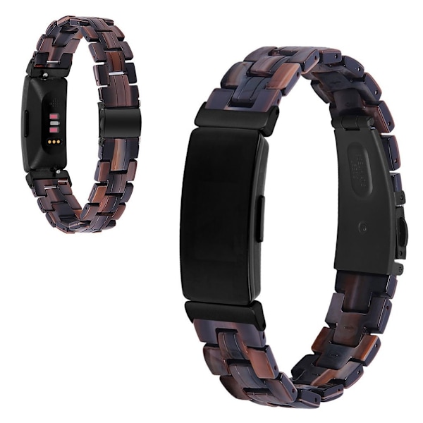 Fitbit Inspire / Inspire HR resin pattern watch band - Chocolate Brun