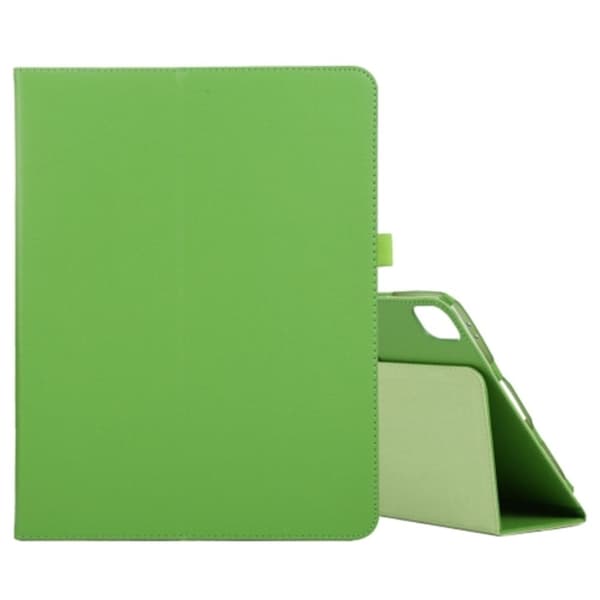 För iPad Pro 11 (2024) Fodral Bi-Fold Stand PU Läder Tablet Cover med Stylus Loop Design - Grön Grön