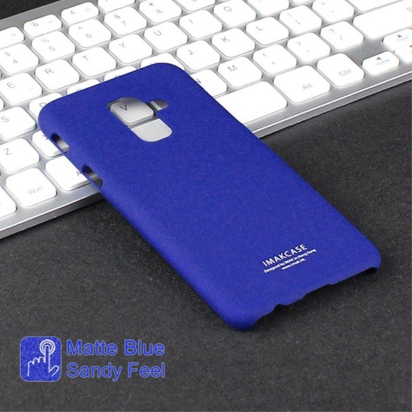 Samsung Galaxy A6 Plus Kova TPU Muovi Takaosa Suojakuori - Matta Sininen Blue