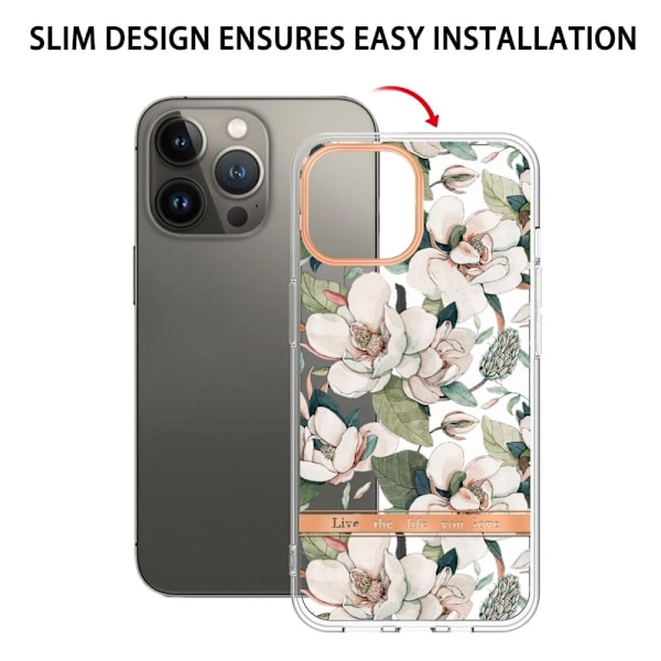 Supertunt och tåligt mjukfodral för iPhone 13 Pro - Grön Gardenia Grön