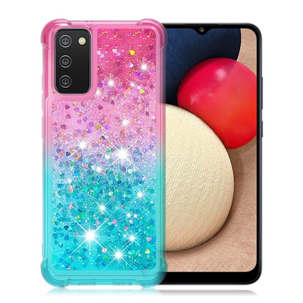Princess Samsung Galaxy A02s cover - Lyserød / Babyblå Blue