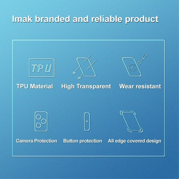 Imak UX-5 suojus Huawei Mate 50:lle - Läpinäkyvä Transparent