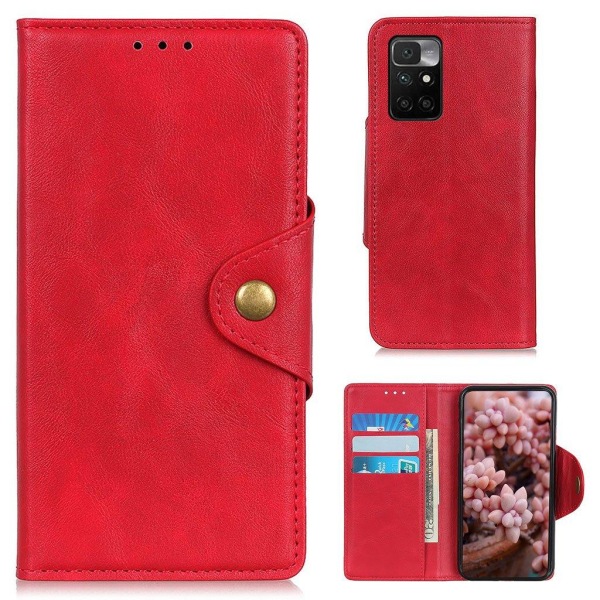 Alpha Xiaomi Redmi 10 Flip Etui - Rød Red