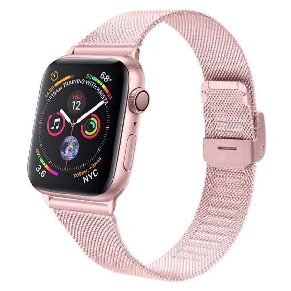 Apple Watch Series 3/2/1 42mm stainless steel watch band - Pink Pink