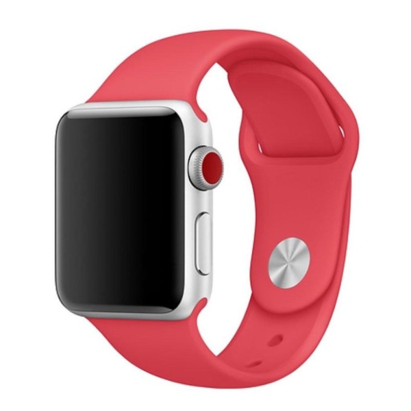 Apple Watch Series 4 44mm blødt silikone Urrem - Lys Red Red