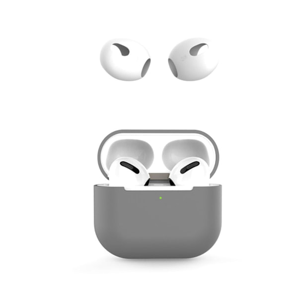 AirPods 3 silikonetui med ørepropper - Grå Silver grey