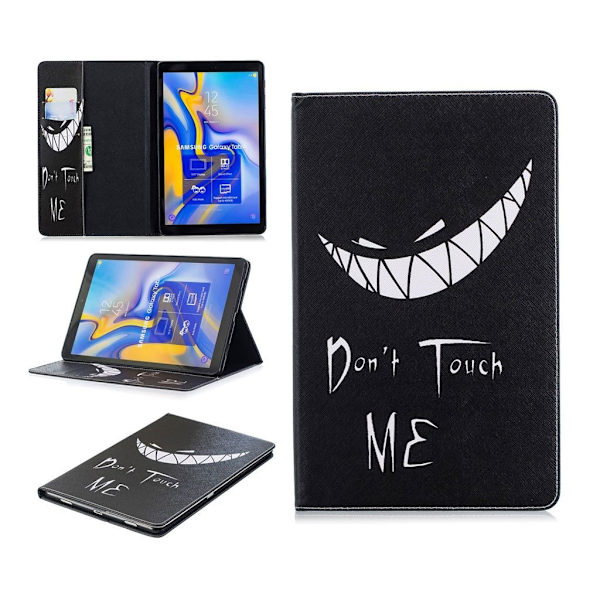 Samsung Galaxy Tab A 10.5 mönstrat flipfodral i läder - Rör Mig Inte multifärg