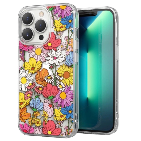 RINGKE FUSION DESIGN - iPhone 13 Pro Max - Levende Blomster Multicolor