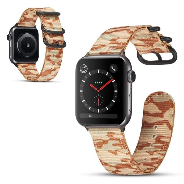Apple Watch Series 4 40mm camouflage nylon klockarmband - camouf Brun
